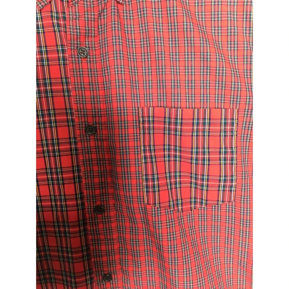 NWT St Johns Bay Shirt Men's S Long Sleeve Plaid Gorpcore 90's Grunge Indie - Picture 9 of 13